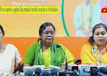 P.M.no hambai yaphar kha pradesh mohila morcha ni bwkhaktwi.
