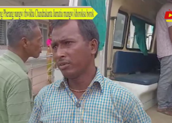 Chwng Pherang nangwi thwikha Chandrakanta Jamatia mungwi khoroksa borok