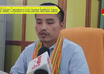 Small Industry Corporation ni kwtal chairman Sambhulal chakma