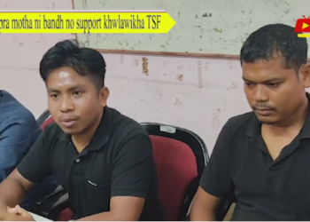 Tipra motha ni bandh no support khwlawikha TSF