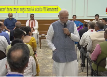 Teacher’s day no kitingwi nangkuk mani kok saklaikha P.M.Narendra modi