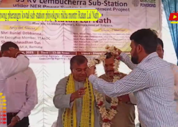 Chwng pherangni kwtal sub station phiyokgwi rikha montri Ratan Lal Nath