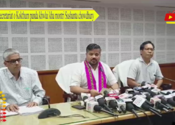 Secretariat o Kokthum panda khwlai kha montri Sushanta chowdhury