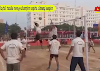 Volleyball batailai mwngo champion ungkha salthang hangkor