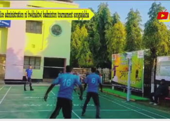 Police administration ni bwkhaktwi badminton tournament songsajakha