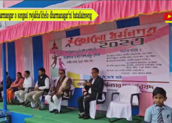 Dharmangar o songsai rwjakha’khelo dharmanagar’ni batailaimwng