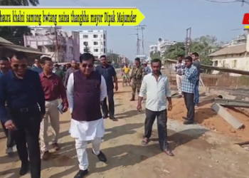 Akhaura khalni samung bwtang naina thangkha mayor Dipak Majumder