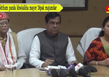 Kokthum panda khwlaikha mayor Dipak majumdar