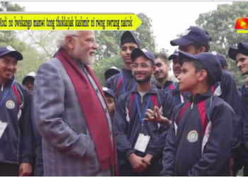 Modi no bwskango manwi tong thoklaijak kashmir ni rwng swrung nairok