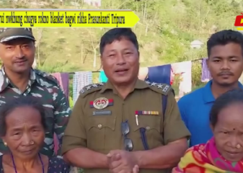 Kwrui nwkhung chugya rokno blanket bagwi rikha Prasunkanti Tripura