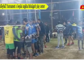 Volleyball Tournament o kwplai ungkha Bishalgarh play center