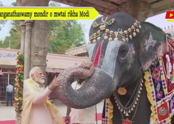 Ranganathaswamy mondir o mwtai rikha Modi