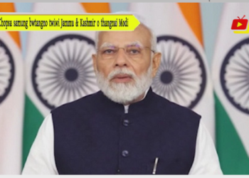 Chopsa samung bwtangno twiwi Jammu & Kashmir o thangnai Modi
