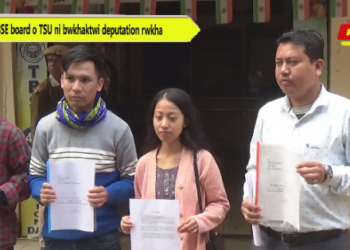 TBSE board o TSU ni bwkhaktwi deputation rwkha
