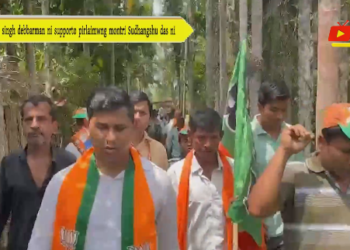 Kriti singh debbarman ni supporto pirlaimwng montri Sudhangshu das ni