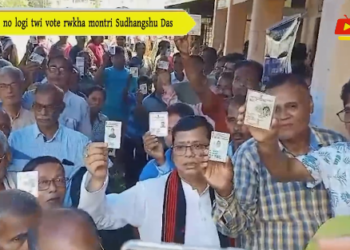 Salka Tripura loksobha chongmario vote rikha montri