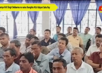 Sak hamya Kriti Singh Debbarma no naina thangkha MLA Kalyani Saha Roy