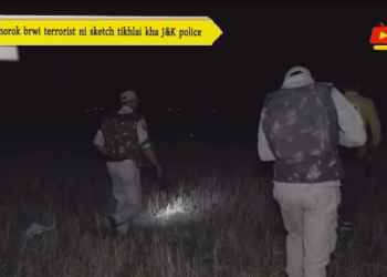 khorok brwi terrorist ni sketch tikhlai kha J&K police