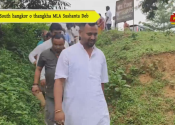 South hangkor o thangkha MLA Sushanta Deb