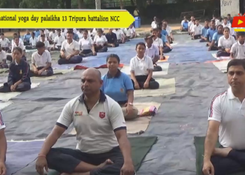International yoga day palaikha 13 Tripura battalion NCC