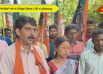 Panchayat vote no kitingwi khowai o BJP ni pirlaimwng