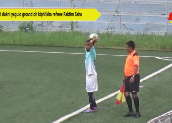 Bisi dokni yagulo ground oh kiphilkha referee Raktim Saha