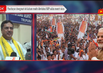 Panchayat chongmari oh kaham results khwlainai BJP sakha montri okra