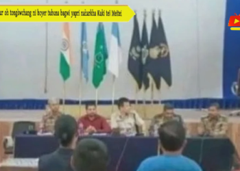 Manipur oh tongkwchang ni boyer tubuna bagwi yapri naharkha Kuki tei Meitei