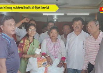 13 ward ni lukorog no chubachu khwlaikha MP Biplab Kumar Deb