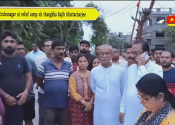 Indranagar ni relief camp oh thangkha Rajib Bhattacharjee
