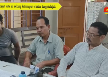 Panchayat vote ni swkang krishnapur o habar tungphulaijak